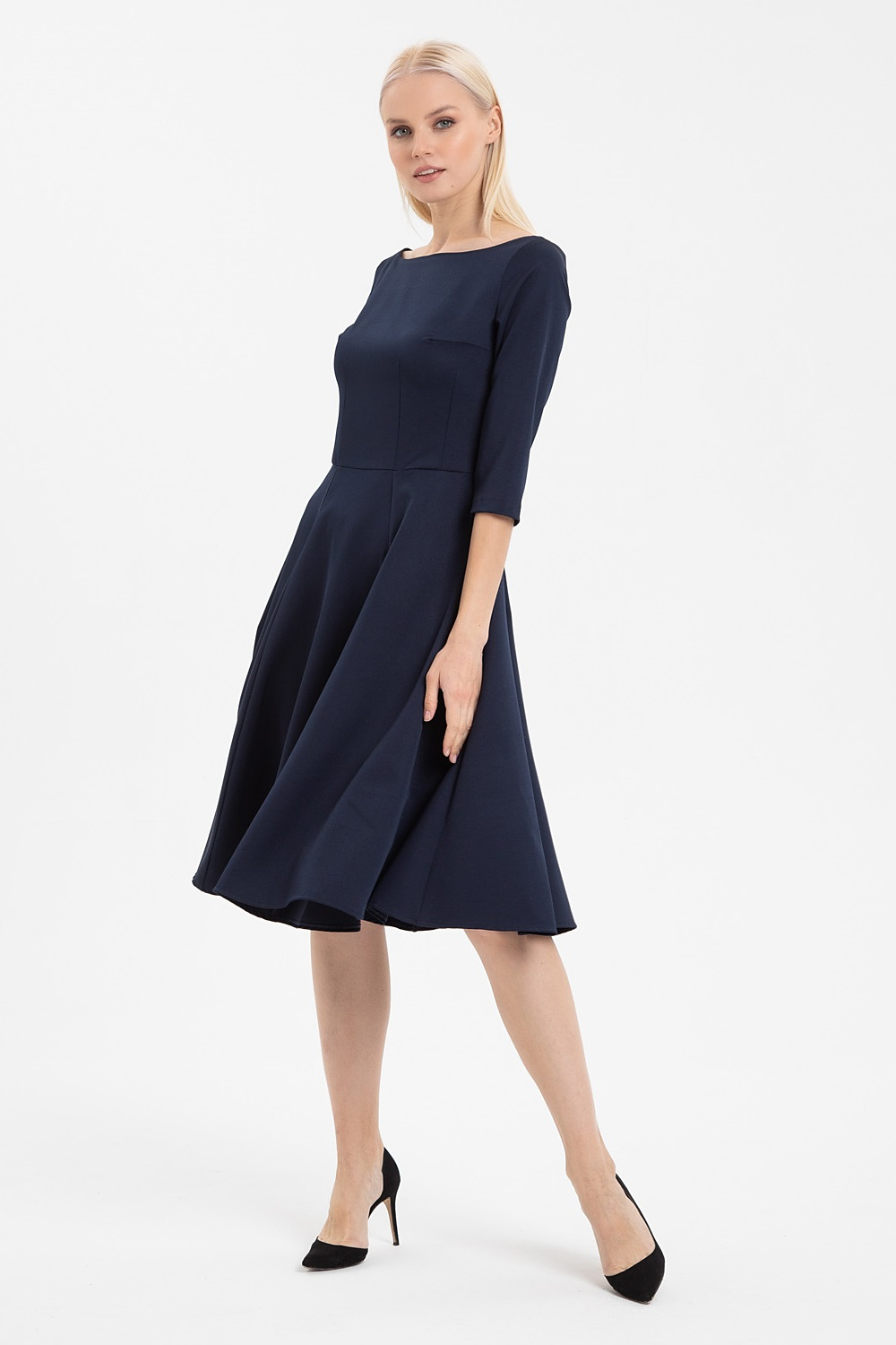 Платье Годе-3 (Темно-синий)